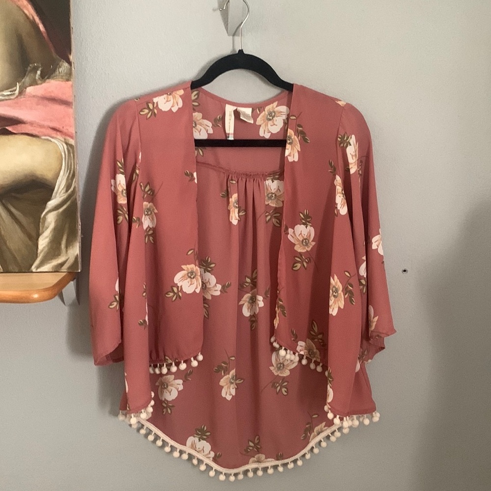Boho Chick Flower Cardi
